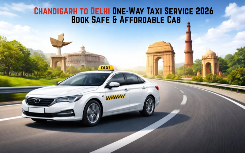 Chandigarh to Delhi One-Way Taxi Service 2026 – Book Safe & Affordable Cab